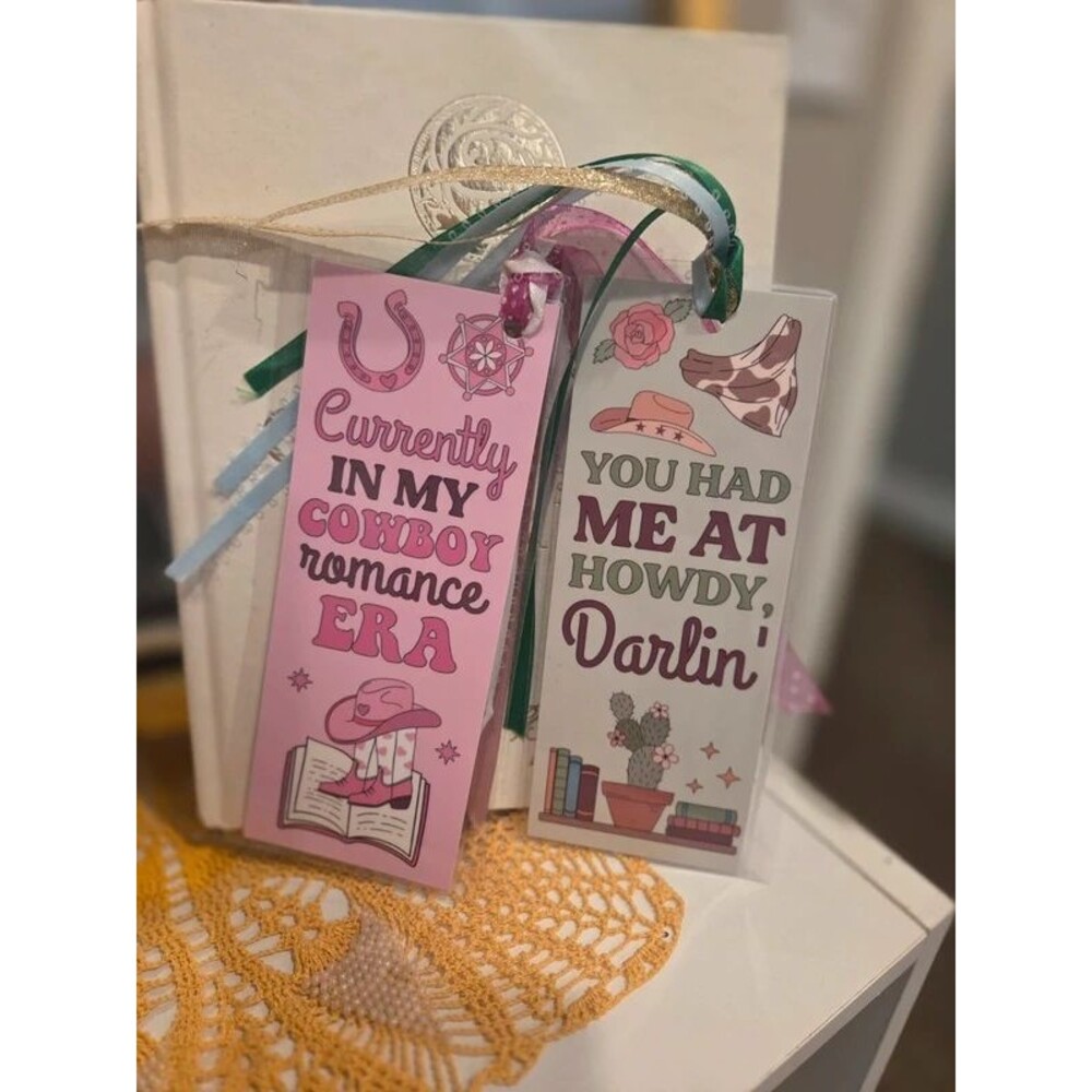 Western Romance Laminated Bookmark